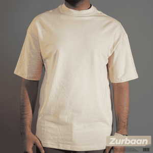Cream Color Drop shoulder t-shirt