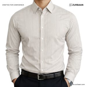 Off White Stripe - Soft Cotton Fabrics